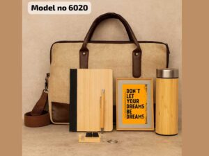 Jute Laptop Bag, Bamboo Diary,Pen 2 Click Stress Buster cum Keychain  Bamboo Bottle(Holt & Cold-450ml)  Bamboo Cup