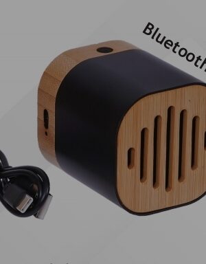 Premium Bamboo Bluetooth Wireless Speaker with Deep Bass, Portable Design & Crystal-Clear Sound