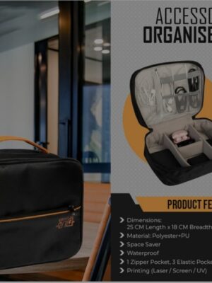 Premium Accessories ORGANISER Bag , Waterproof Travel Gadget Storage Case