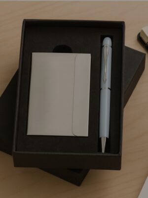 Premium Card Holder & Pen Gift Set for Office, Business & Corporate Use