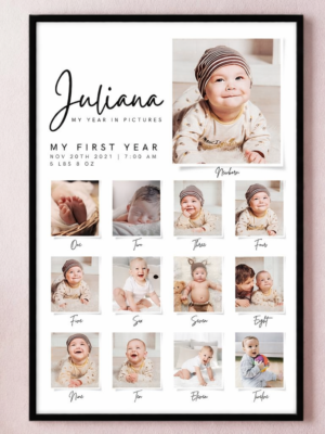 Baby Year Pic Calendar Frame