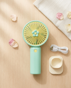 Rechargeable mini fan – in use | GG Gift Jaipur