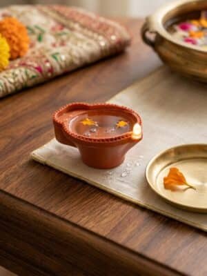 LED Water Diya for Home