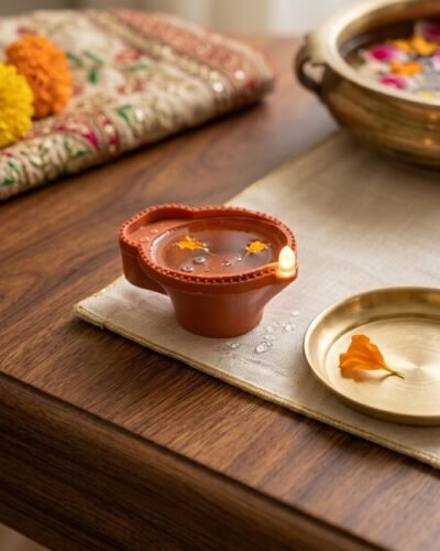 LED Water Diya for Home