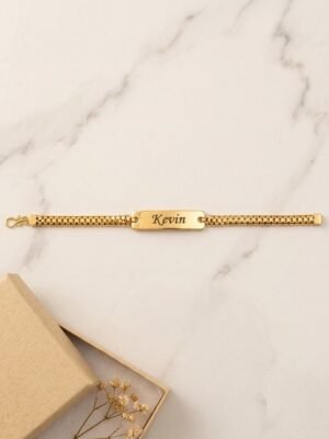 Slim name bracelet for men – gift box | GG Gift Jaipur