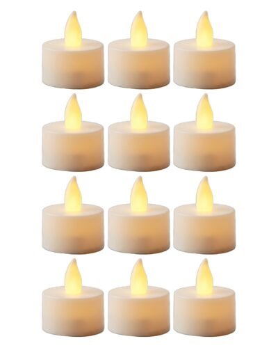 Pack of 12 flameless LED tea light candles — GG Gift, Jaipur