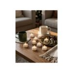 Flameless LED tea light candles lit for Diwali decor — GG Gift, Jaipur
