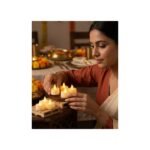 Flameless LED tea light candles lit for Diwali decor — GG Gift, Jaipur