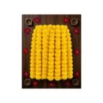 Artificial yellow marigold garlands hung for Diwali — GG Gift, Jaipur