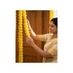 Artificial yellow marigold garlands hung for Diwali — GG Gift, Jaipur