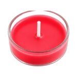 One red rose scented soy wax tea light candle — GG Gift, Jaipur